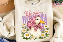 Goosie Floral Babushka Goose PNG, Cute Goose Clipart, Farm A Product Image 3