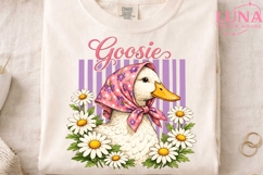 Goosie Floral Babushka Goose PNG, Cute Goose Clipart, Farm A Product Image 4