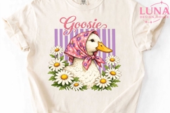 Goosie Floral Babushka Goose PNG, Cute Goose Clipart, Farm A Product Image 5
