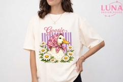 Goosie Floral Babushka Goose PNG, Cute Goose Clipart, Farm A Product Image 1