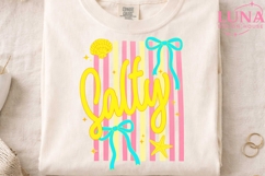 Salty Beach Bow Summer Vibes PNG, Coquette Beach PNG Product Image 3