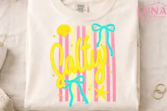 Salty Beach Bow Summer Vibes PNG, Coquette Beach PNG Product Image 3