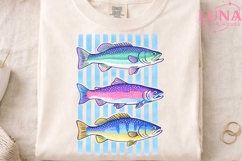 Colorful Trout Fish PNG, Rainbow Fish Clipart, Fishing PNG Product Image 3