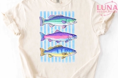 Colorful Trout Fish PNG, Rainbow Fish Clipart, Fishing PNG Product Image 4