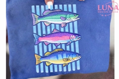 Colorful Trout Fish PNG, Rainbow Fish Clipart, Fishing PNG Product Image 6