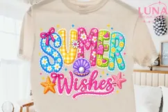 Summer Wishes PNG, Cute Summer Sublimation, Beach Vibes PNG Product Image 2