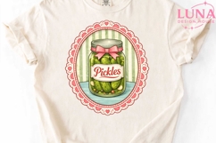 Coquette Pickles Jar PNG, Pink Bow Pickle Sublimation, Retro Product Image 5