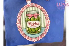 Coquette Pickles Jar PNG, Pink Bow Pickle Sublimation, Retro Product Image 6