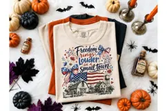Freedom Rings Small Town PNG Shirt Desig Product Image 2