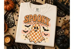 Spooky Ghost Halloween PNG Shirt Design Product Image 3