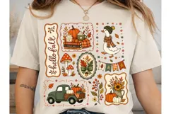 FN18062626-Hello Fall Autumn PNG Sublimation Shirt Product Image 2