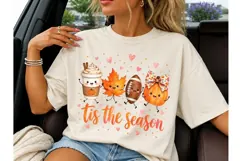 Tis The Season Fall PNG Shirt Design Product Image 2