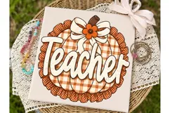 Teach Pumpkin PNG Sublimation Shirt Desi Product Image 2