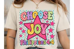 Choose Joy Philippians 4:4 PNG Shirt Des Product Image 1