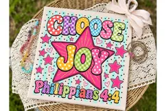 Choose Joy Philippians 4:4 PNG Shirt Des Product Image 2
