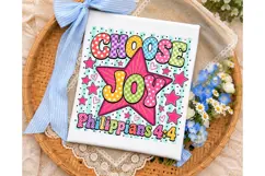 Choose Joy Philippians 4:4 PNG Shirt Des Product Image 3
