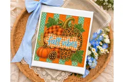 Fall Vibes Pumpkin PNG Sublimation Shirt Product Image 3