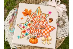 God is Good All the Time Fall PNG Shirt Product Image 2