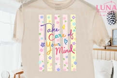 Take Care of Your Mind PNG, Mental Health Awareness PNG Subl Product Image 2
