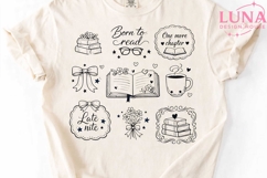 Book Lover Doodles PNG, Reading Clipart Bundle, Bookish PNG Product Image 5
