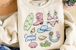 Coastal Cowgirl PNG, Beach Western Clipart, Summer Cowgirl P Product Image 2