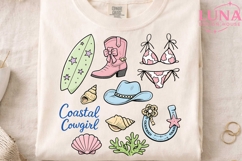 Coastal Cowgirl PNG, Beach Western Clipart, Summer Cowgirl P Product Image 3