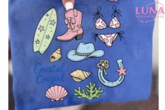 Coastal Cowgirl PNG, Beach Western Clipart, Summer Cowgirl P Product Image 6