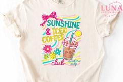 Sunshine &amp; Iced Coffee Club PNG, Summer Coffee PNG Product Image 5