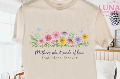 Mothers Plant Seeds of Love PNG, Mothers Day Wildflower PNG Product Image 2