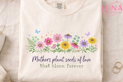 Mothers Plant Seeds of Love PNG, Mothers Day Wildflower PNG Product Image 4