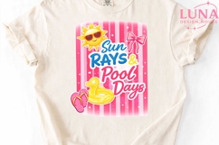 Sun Rays and Pool Days PNG, Summer Sublimation, Pool Party P Product Image 4