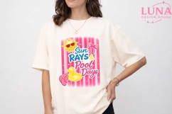 Sun Rays and Pool Days PNG, Summer Sublimation, Pool Party P Product Image 5