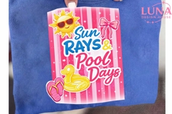 Sun Rays and Pool Days PNG, Summer Sublimation, Pool Party P Product Image 6