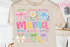 Mama Floral Bows PNG, Coquette Mama PNG, Mother's Day PNG Product Image 2