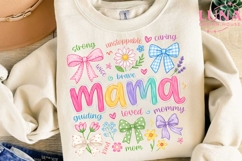 Mama Floral Bows PNG, Coquette Mama PNG, Mother's Day PNG Product Image 3