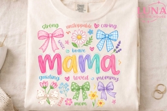 Mama Floral Bows PNG, Coquette Mama PNG, Mother's Day PNG Product Image 4