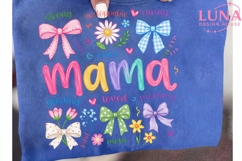 Mama Floral Bows PNG, Coquette Mama PNG, Mother's Day PNG Product Image 6