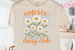 Oopsie Daisy Club PNG, Floral Daisy PNG, Retro Flower Product Image 2