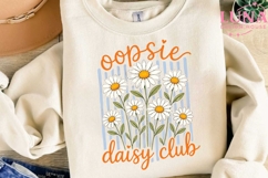 Oopsie Daisy Club PNG, Floral Daisy PNG, Retro Flower Product Image 3
