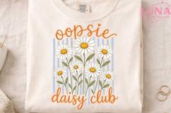 Oopsie Daisy Club PNG, Floral Daisy PNG, Retro Flower Product Image 4