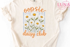 Oopsie Daisy Club PNG, Floral Daisy PNG, Retro Flower Product Image 5