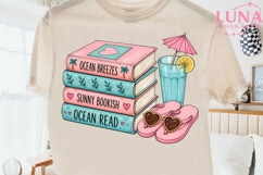 Beach Reading Summer Books Stack PNG, Bookish Summer Clipart Product Image 2