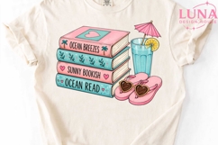 Beach Reading Summer Books Stack PNG, Bookish Summer Clipart Product Image 5