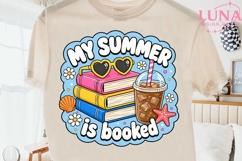 My Summer Is Booked PNG, Summer Reading PNG, Book Lover PNG Product Image 2
