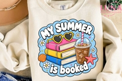 My Summer Is Booked PNG, Summer Reading PNG, Book Lover PNG Product Image 3