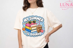 My Summer Is Booked PNG, Summer Reading PNG, Book Lover PNG Product Image 1