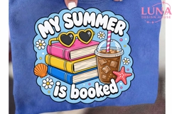 My Summer Is Booked PNG, Summer Reading PNG, Book Lover PNG Product Image 6
