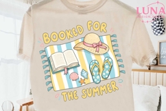 Booked For The Summer PNG, Beach Reading Clipart, Book Lover Product Image 2