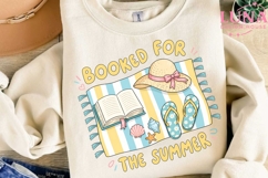 Booked For The Summer PNG, Beach Reading Clipart, Book Lover Product Image 1
