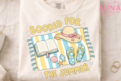 Booked For The Summer PNG, Beach Reading Clipart, Book Lover Product Image 3